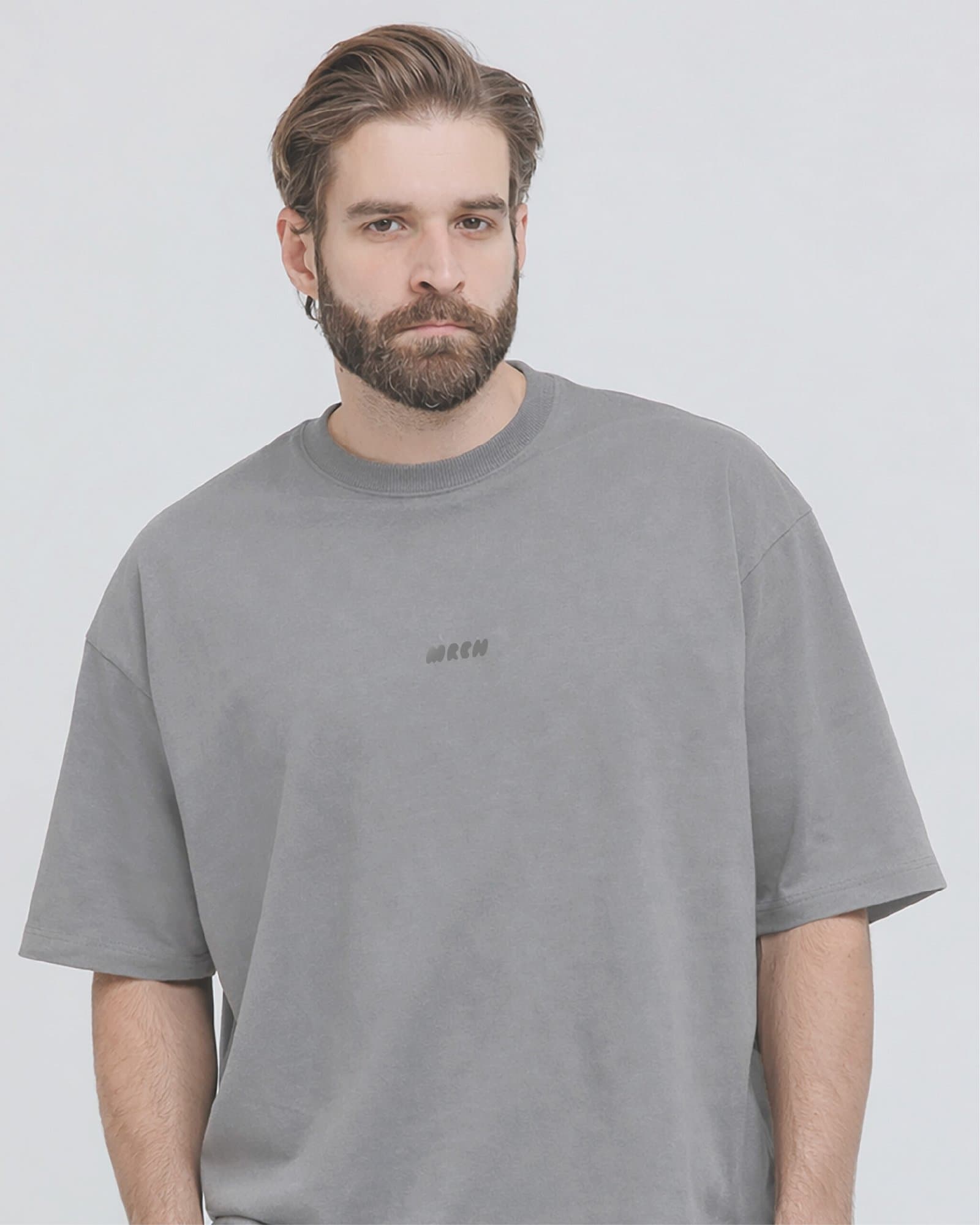 CAMISETA OVERSIZE BÁSICA GRIS- 230gr MRCH
